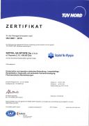 Szpital Na Wyspie - Zertifikat ISO DE